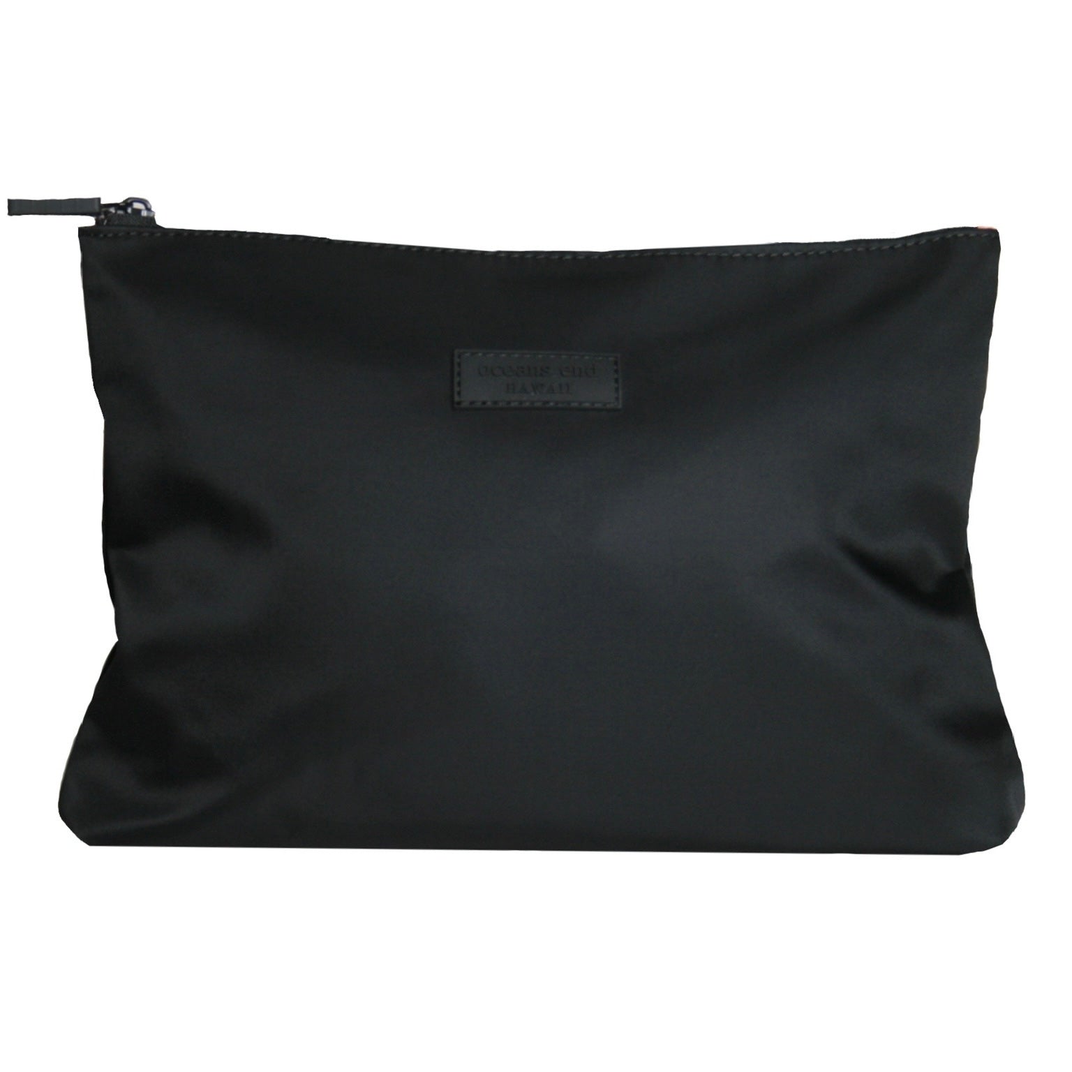 black zippered pouch with black hardware - Oceans End