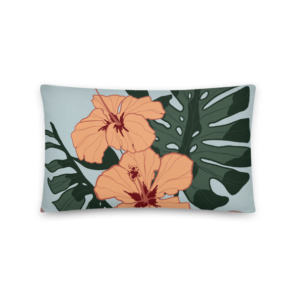 hibiscus pillow
