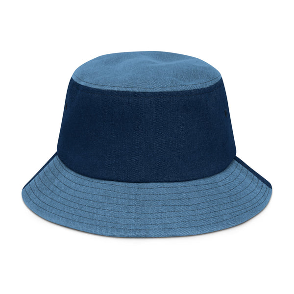 hibiscus Denim bucket hat