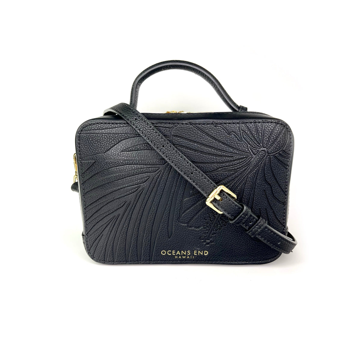 Chanelle Onyx Handbag - A versatile vegan crossbody bag – Oceans End LLC