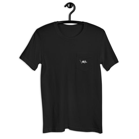 Mermaid  Pocket T-Shirt Black