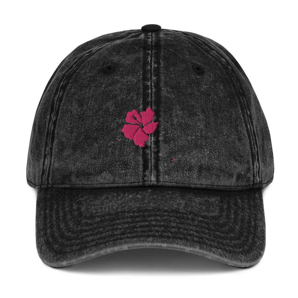 hibiscus vintage hat