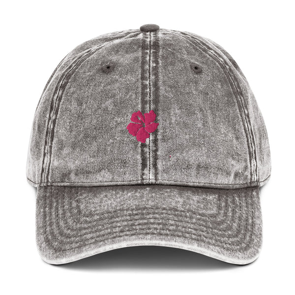 hibiscus vintage hat